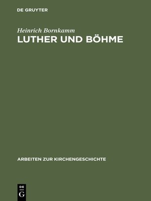 cover image of Luther und Böhme